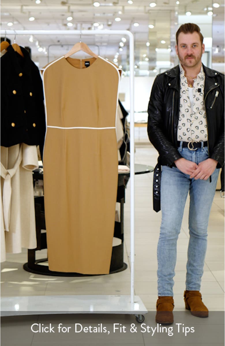 Detira Wool Blend Sheath Dress, sales video thumbnail