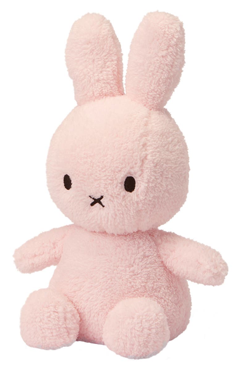 Bon Ton Toys x Miffy Sitting Terry Cloth Stuffed Animal, Alternate, color, Pink