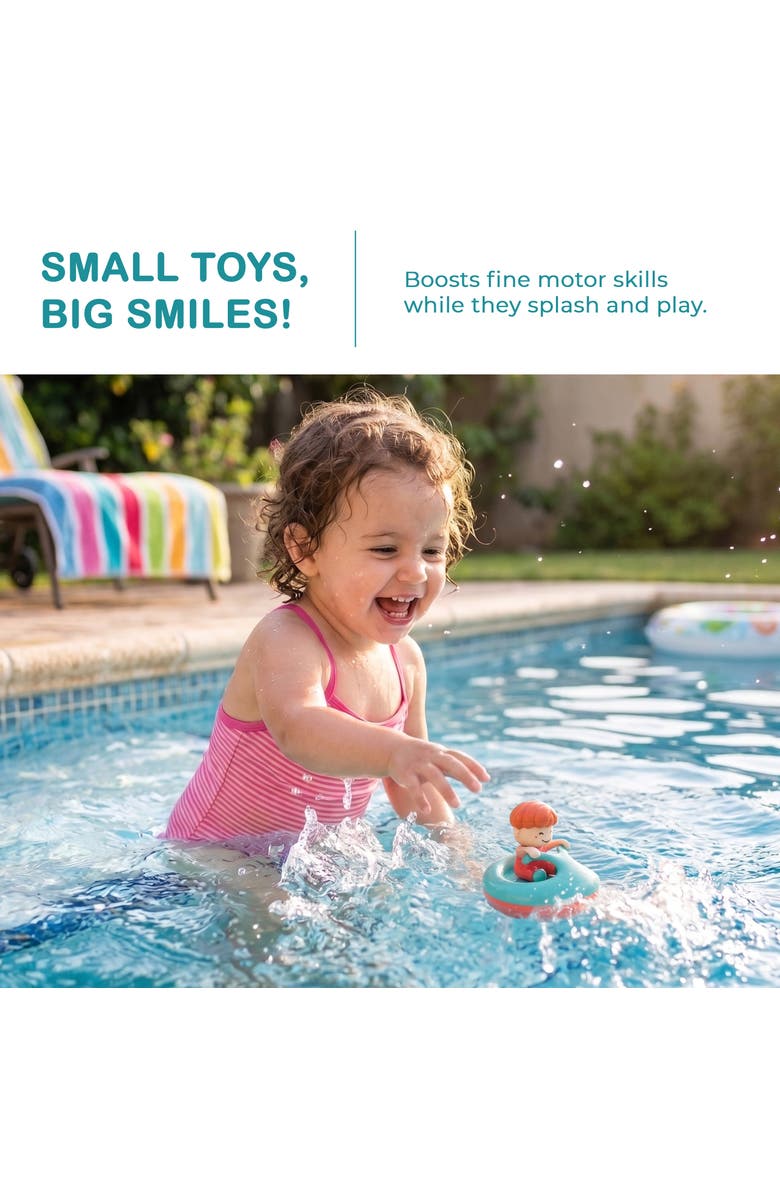 Sperric Twist and Go Floating Surfboat Bath Toy Set, Alternate, color, Multicolor