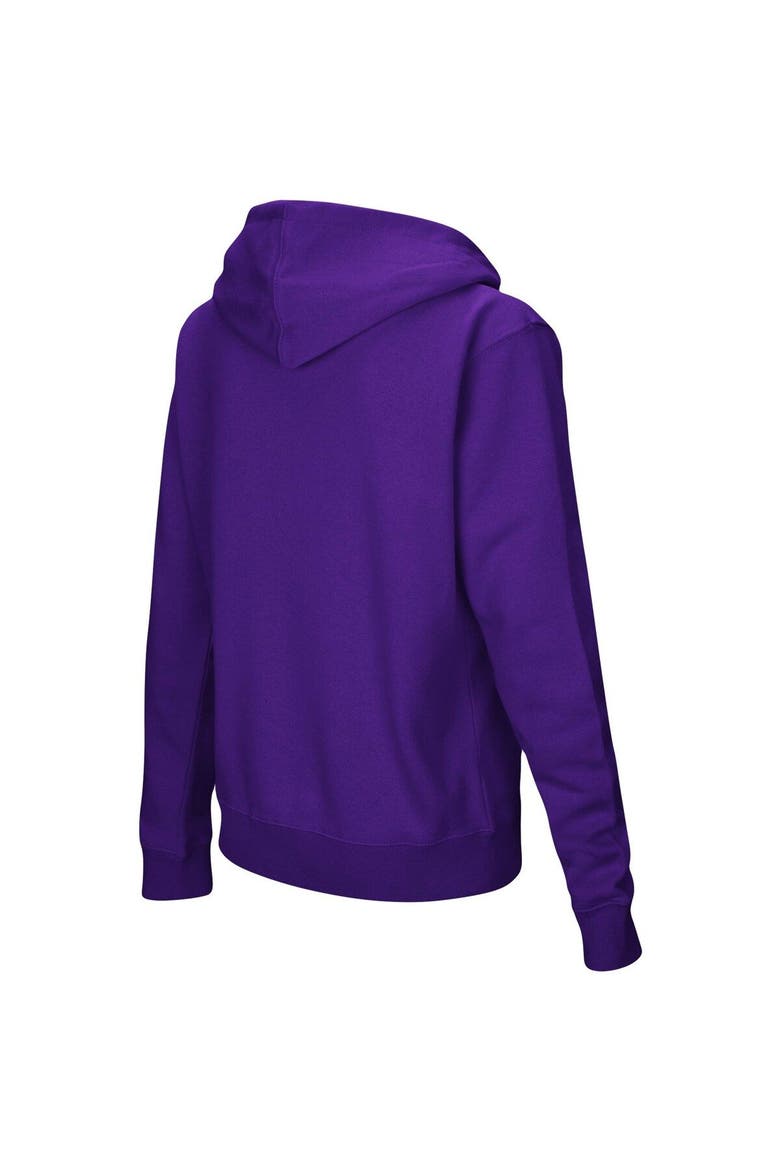 Women's Stadium Athletic Purple Clemson Tigers Big Logo Pullover Hoodie, Alternate, color, Purple