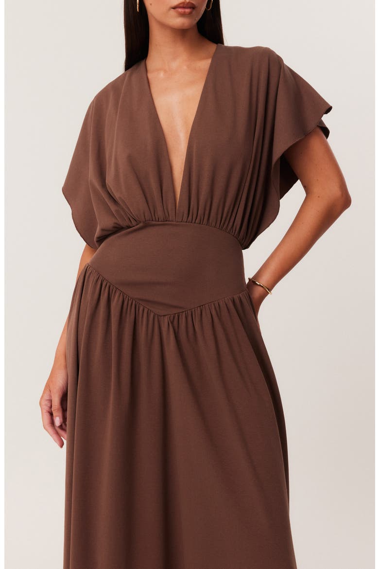 Heine Maxi Dress, Alternate, color, MOCHA