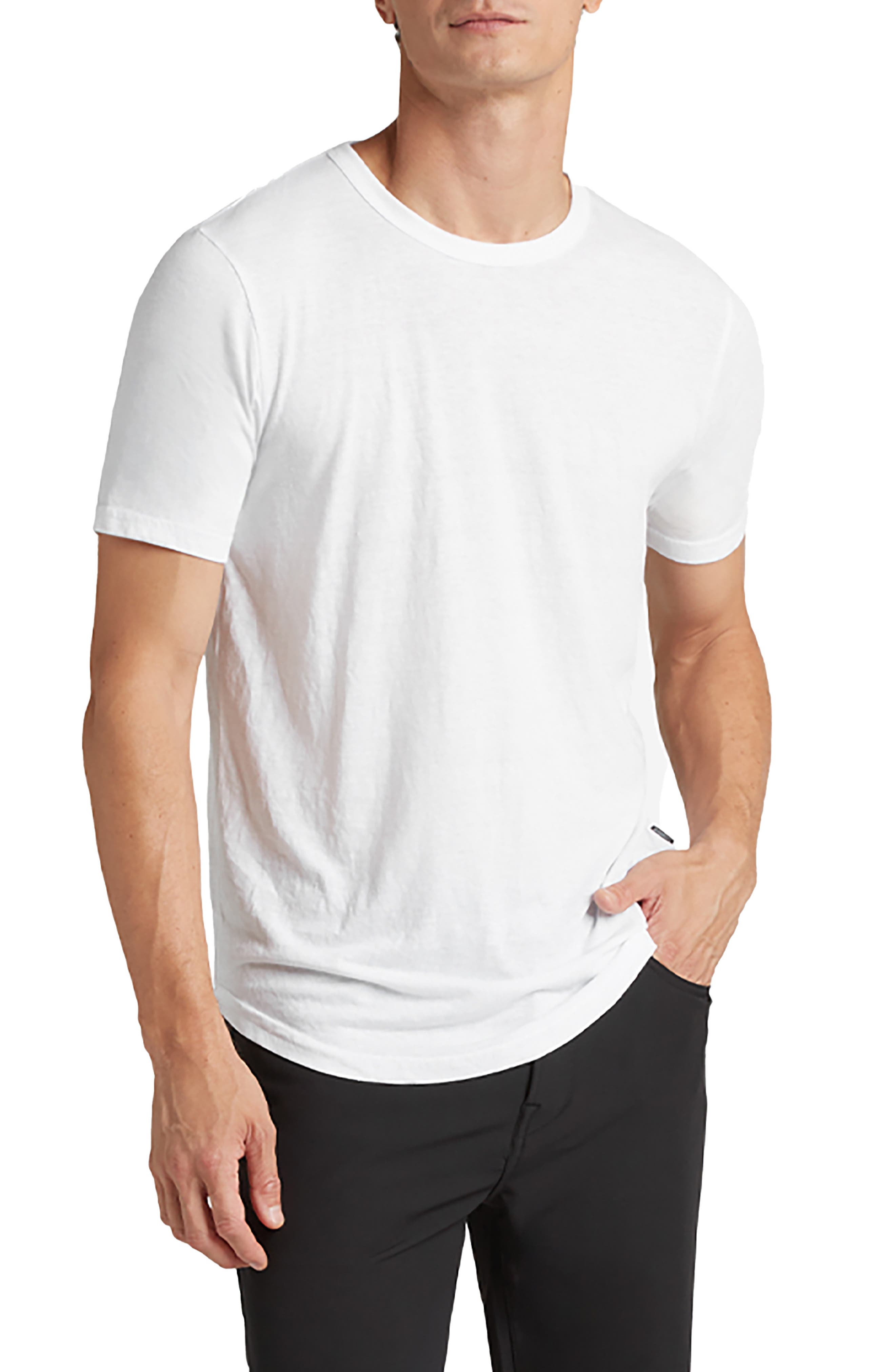 Goodlife Scallop Crewneck T-Shirt in White 