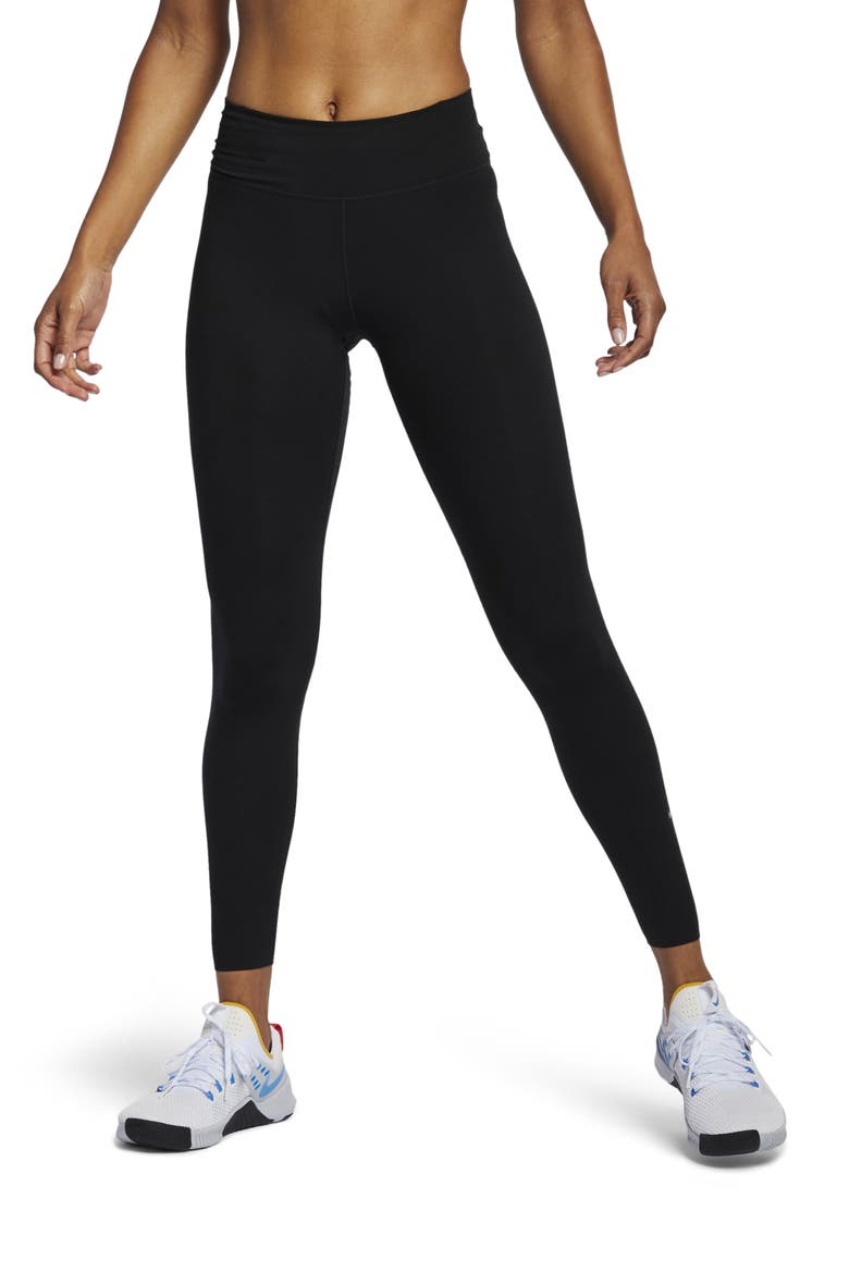 One Luxe Tights, Main, color, BLACK/CLEAR