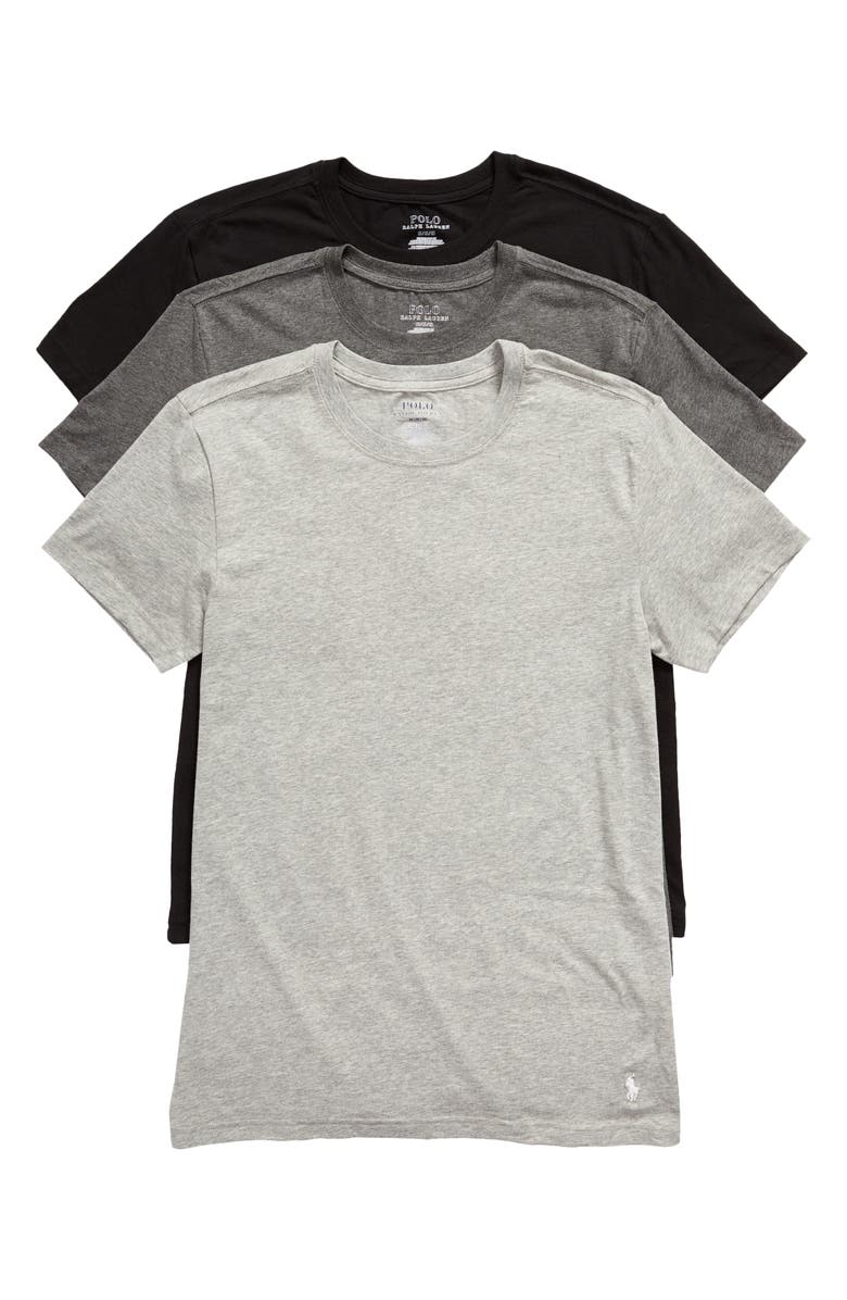 Polo Ralph Lauren Assorted 3-Pack Slim Fit Performance T-Shirts, Alternate, color,