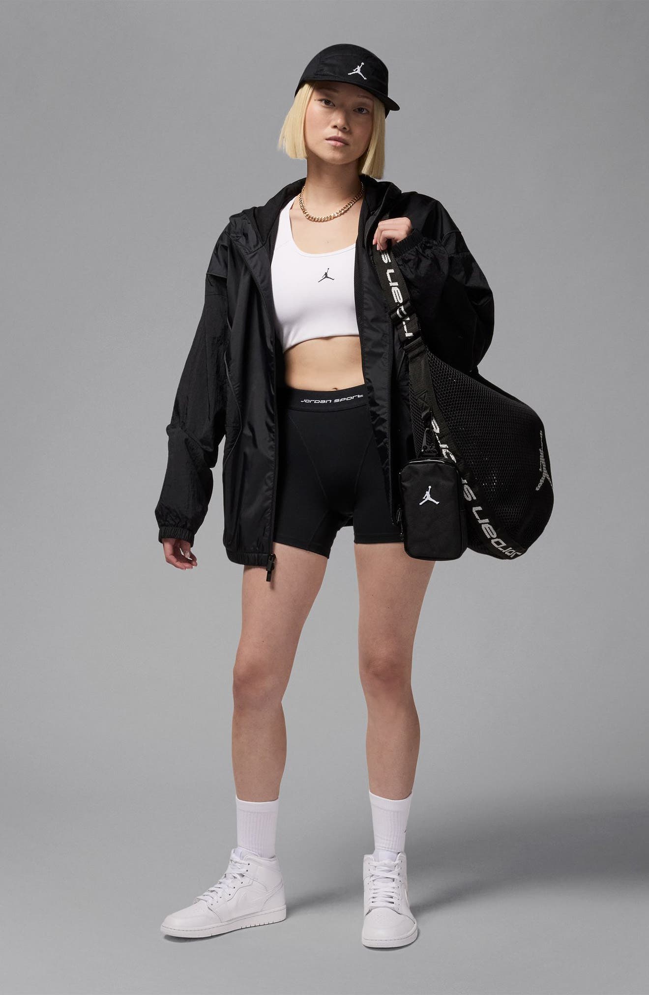 Jordan Air Jordan 1 Mid Basketball Sneaker, Alternate, color, White/ White/ White