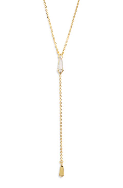 Cubic Zirconia Y-Necklace