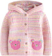 NEXT Kids' Bear Crochet Hooded Cardigan