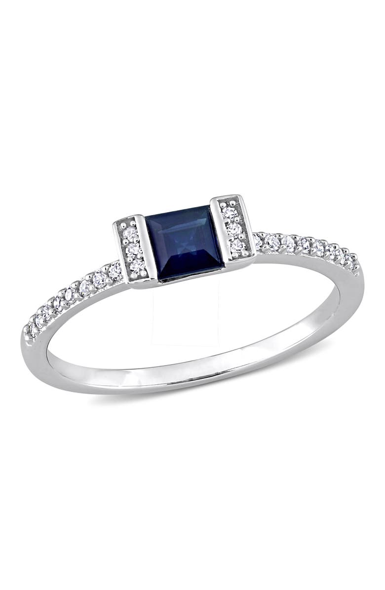 Julianna B. Sapphire & Diamond Ring 14k, Main, color, Sapphire