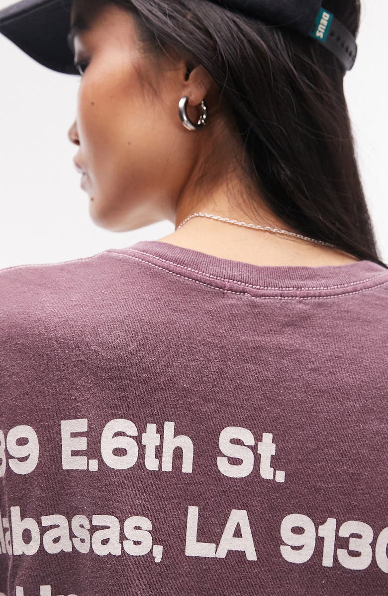 Topshop Oversize Graphic Tee, Alternate, color, 