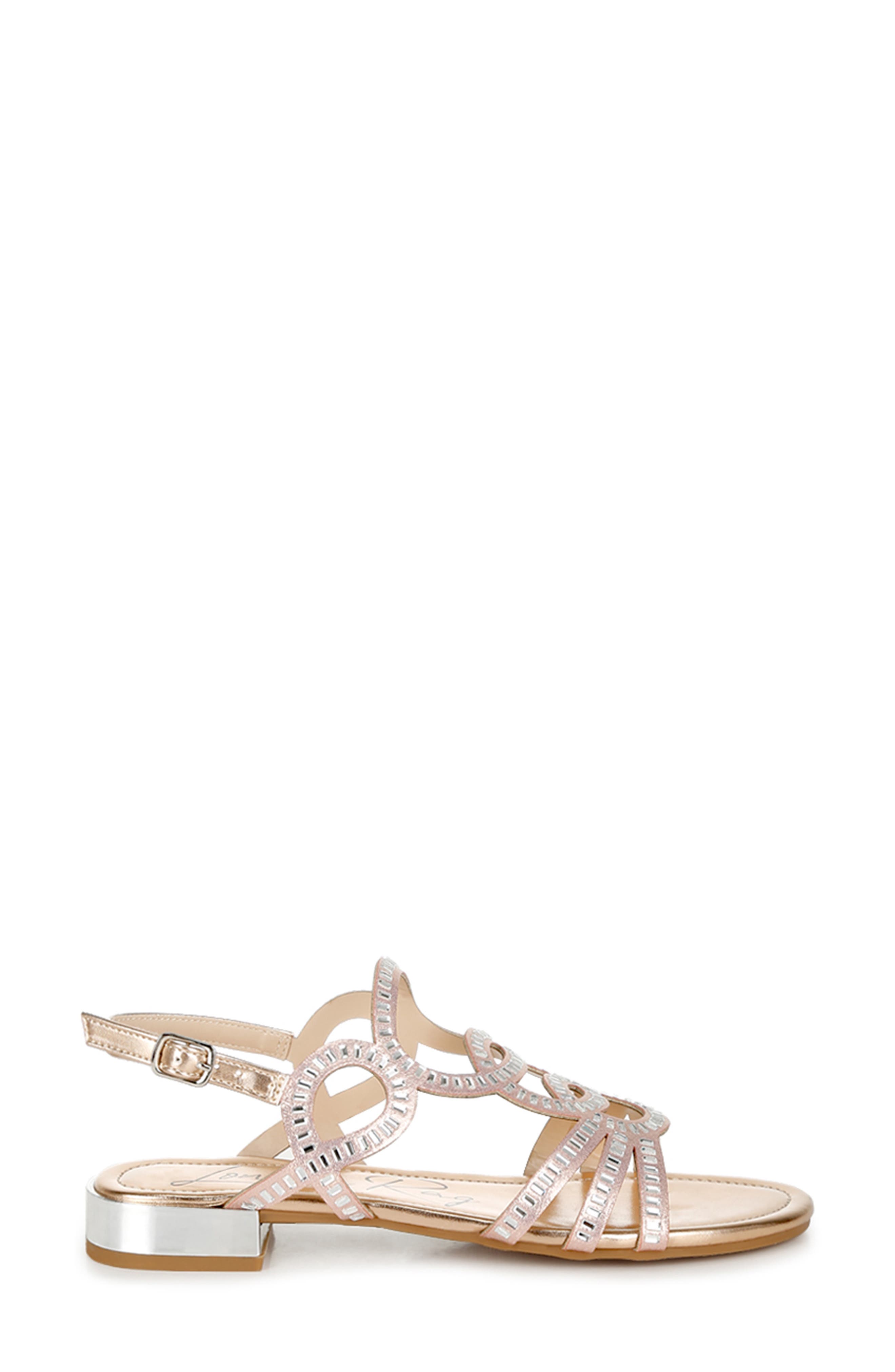Jisters Sandal, Alternate, color, ROSE GOLD