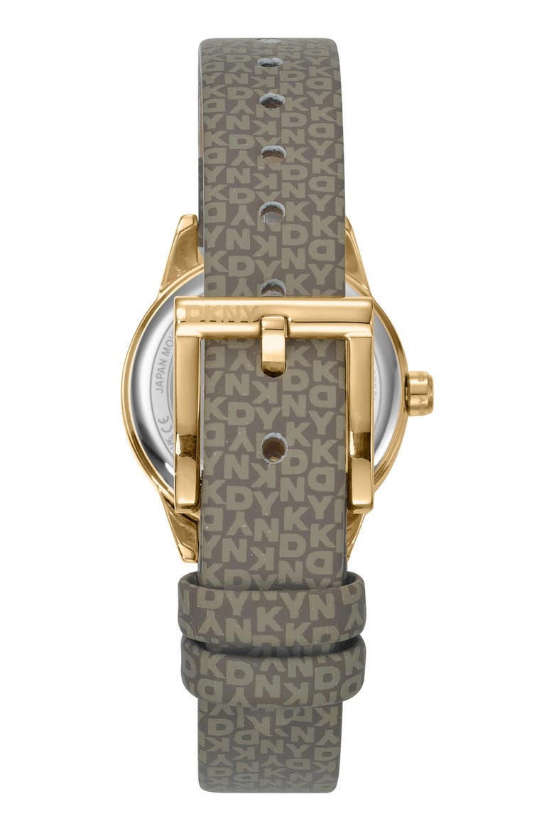 L 113 Leather Strap Watch, Alternate, color, CHAMPAGNE