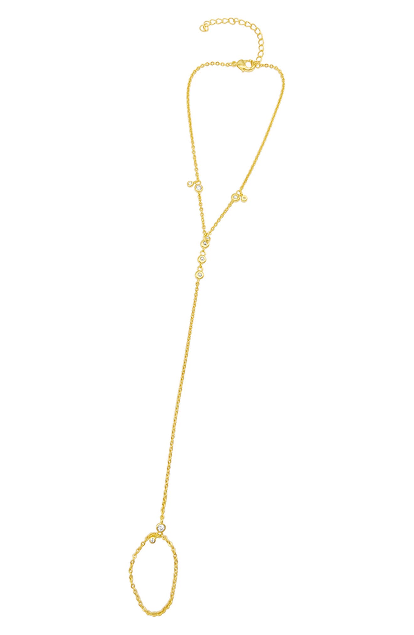 Adornia Crystal Station Hand Chain