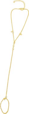 Adornia Crystal Station Hand Chain
