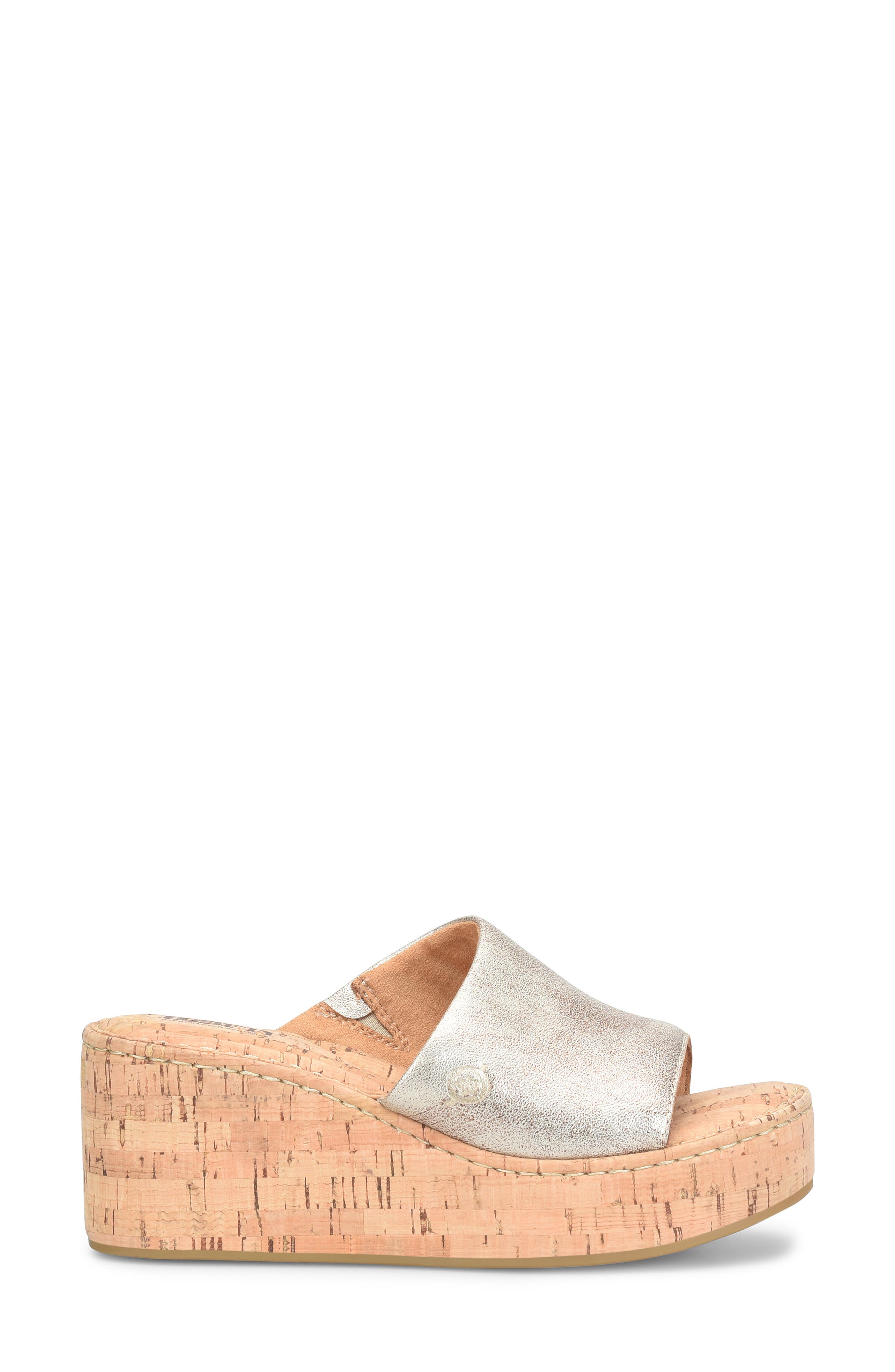 Børn Shilo Platform Wedge Sandal, Alternate, color, Light Gold Metallic