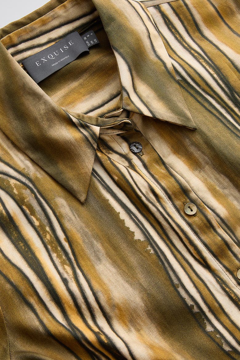 Anais Midi Dress, Alternate, color, Yellow Patterned