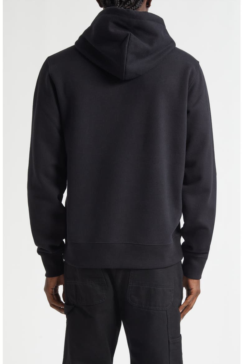 Simon EKD Appliqué Cotton Hoodie, Alternate, color, BLACK