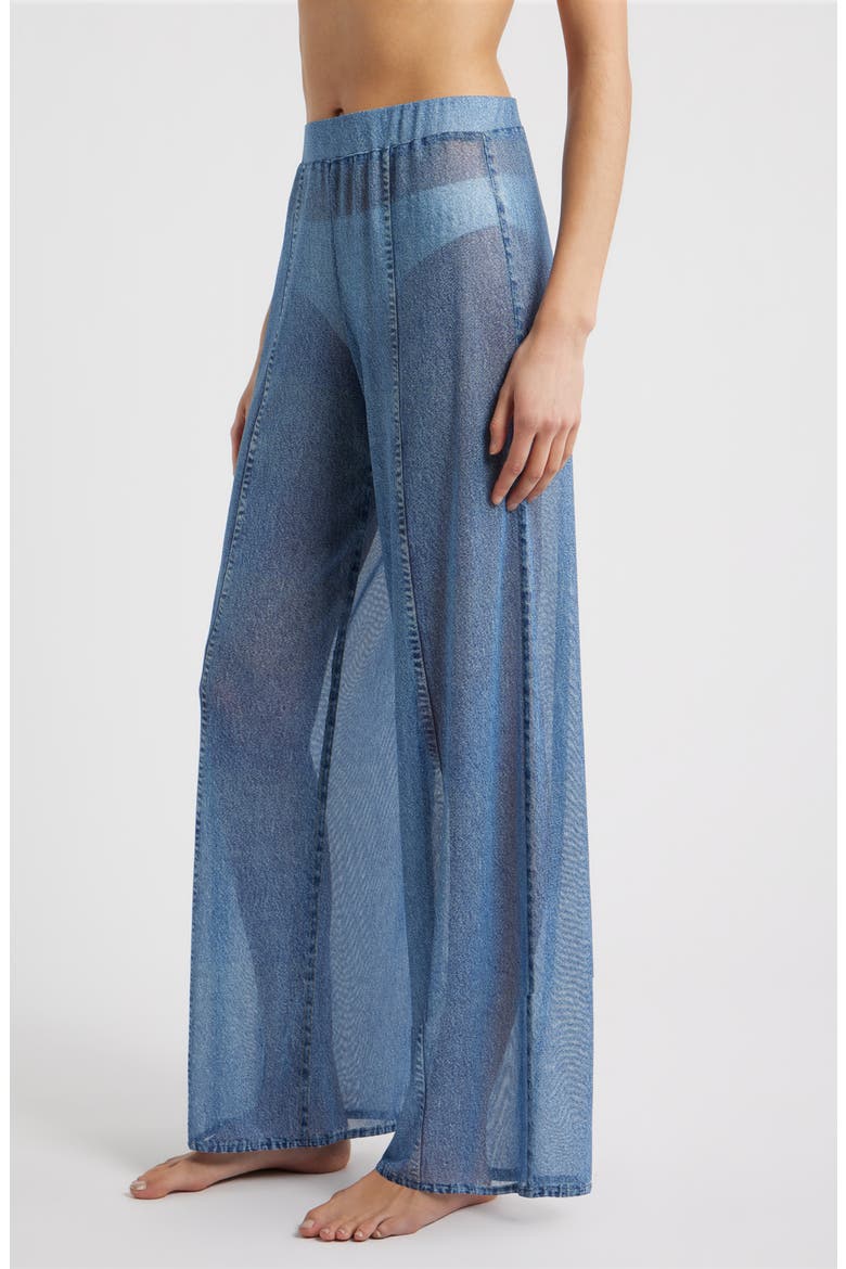 rb Miramar Mesh Wide Leg Cover-Up Pants, Alternate, color, MINET