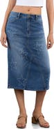 HINT OF BLU Star Denim Skirt