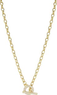 GLAZE JEWELRY Toggle Cubic Zirconia Necklace