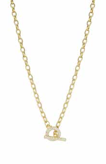 GLAZE JEWELRY Toggle Cubic Zirconia Necklace