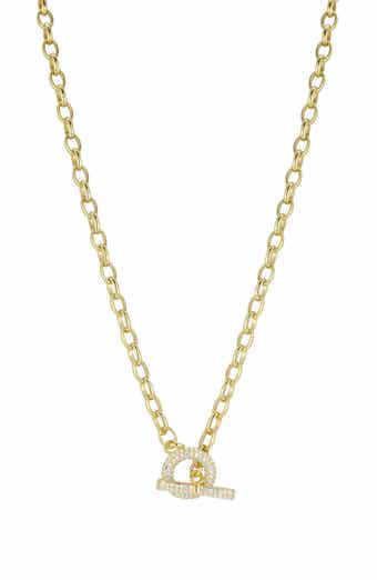 GLAZE JEWELRY Toggle Cubic Zirconia Necklace