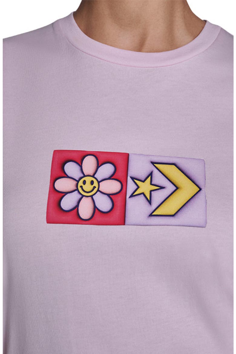 Flower Grid T-Shirt, Alternate, color, NEW FOUND BLOOM