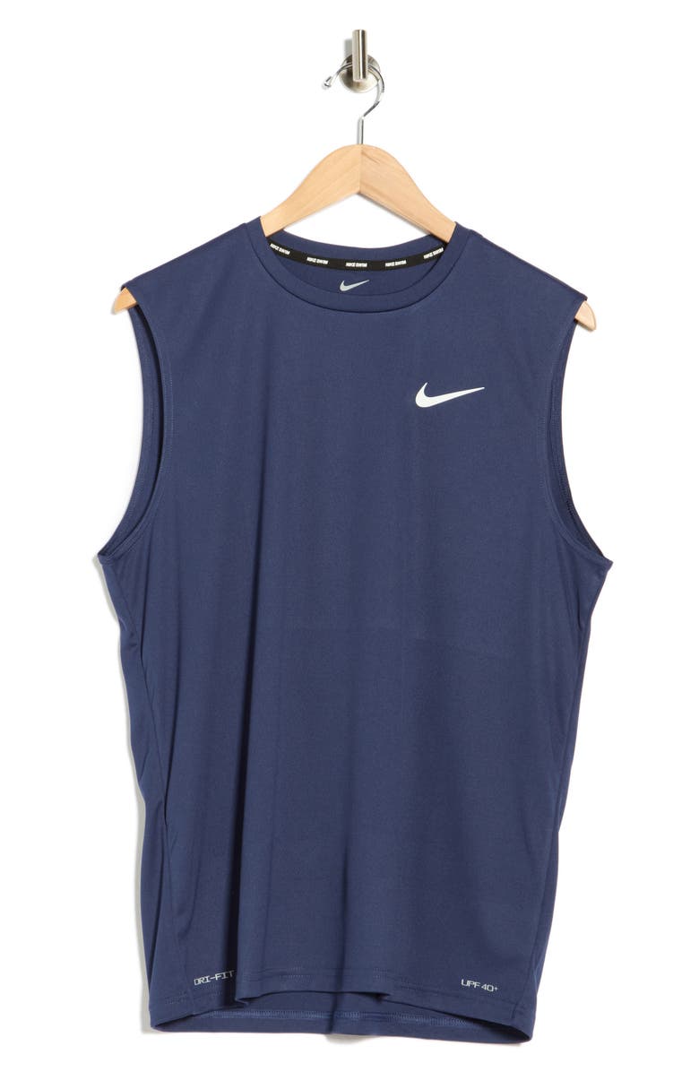 Nike Sleeveless Hydroguard Dri-FIT UPF 50+ Top, Alternate, color, Midnight Navy