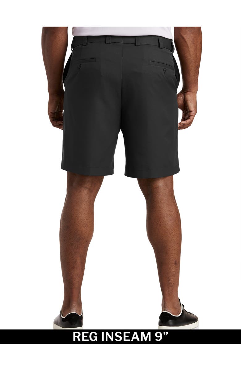 Oak Hill by DXL Waist-Relaxer Microfiber Shorts, Alternate, color, Black