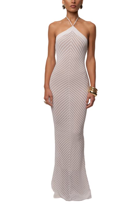 Late Hour Halter Maxi Dress