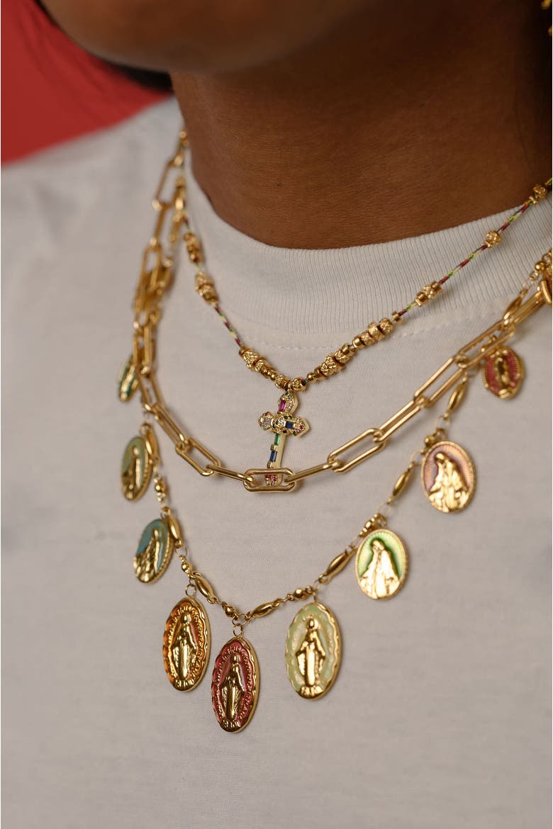 Caliente Necklace, Alternate, color, Multicolor