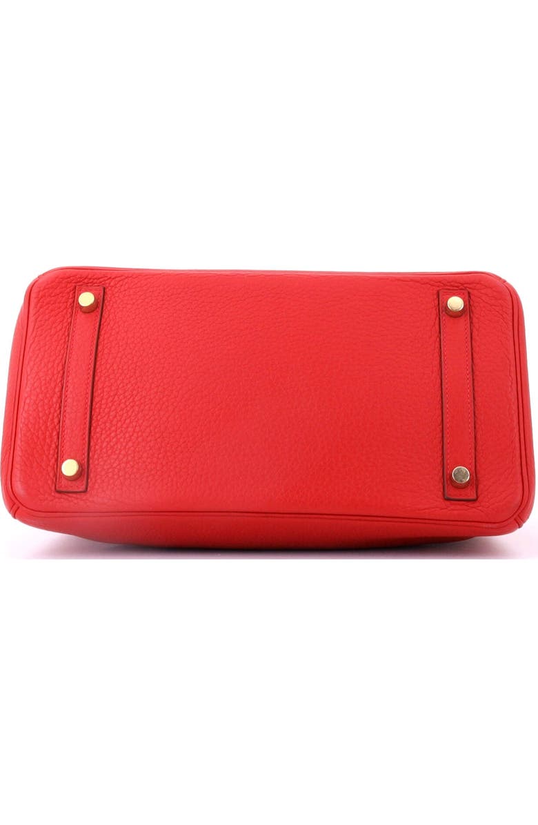 Pre-Owned Hermes Birkin Handbag Red Clemence with Gold Hardware 30, Alternate, color, Rouge Vif