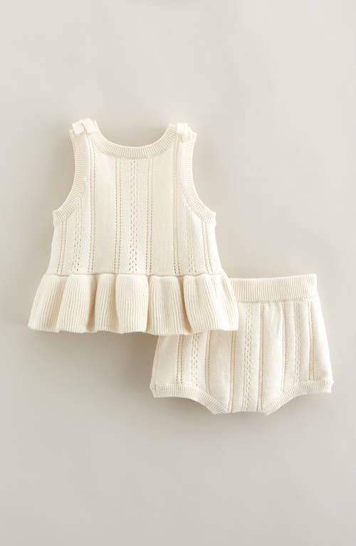 Nordstrom Sweater Tank & Shorts Set In Neutral