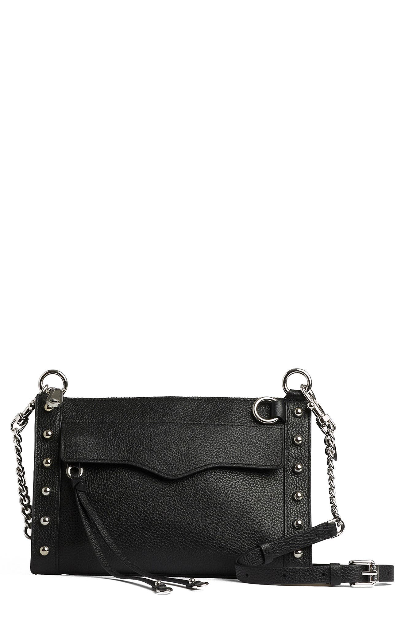 Rebecca Minkoff M.A.B. Leather Bag, Main, color, 