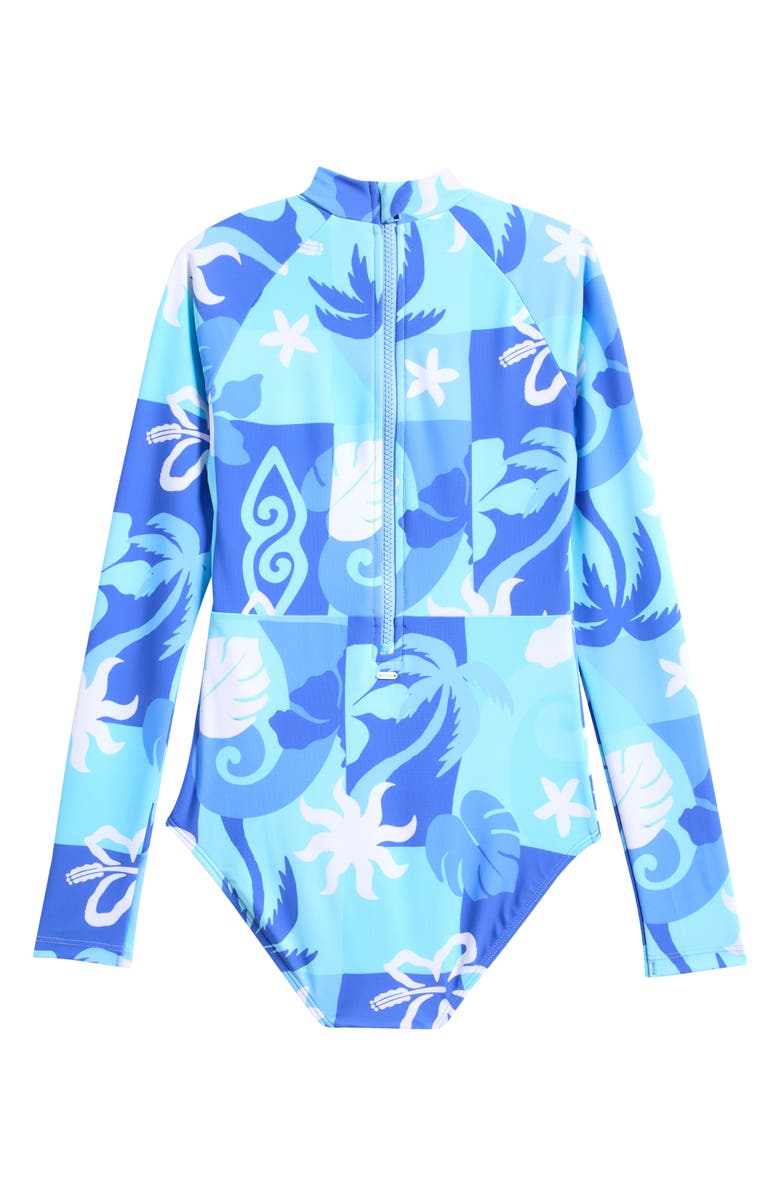 Rip Curl Kids' Tropical Dawn Long Sleeve One-Piece Surf Swimsuit, Alternate, color,