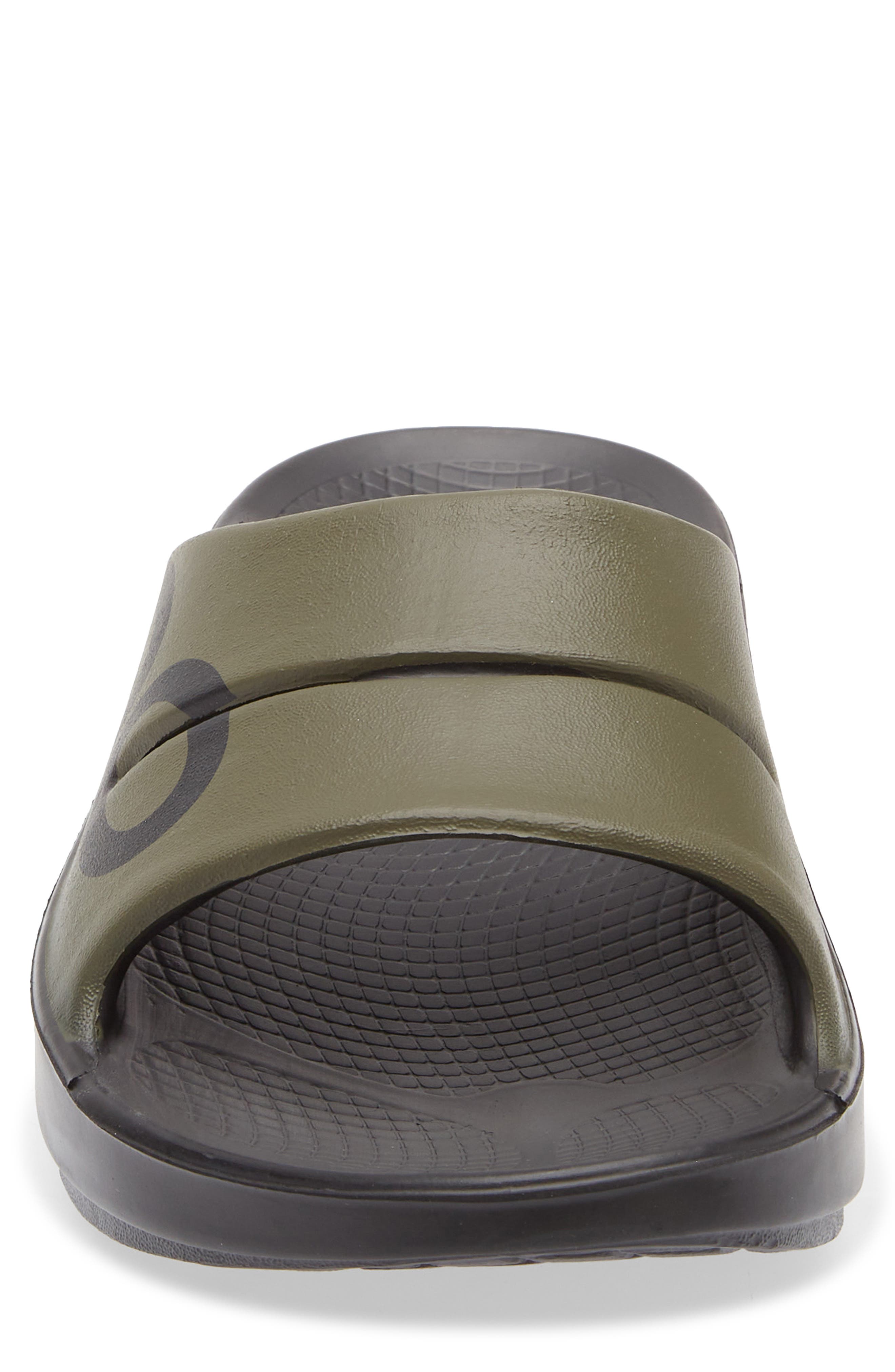 Oofos Ooahh Sport Slide Sandal, Alternate, color, Tactical Green