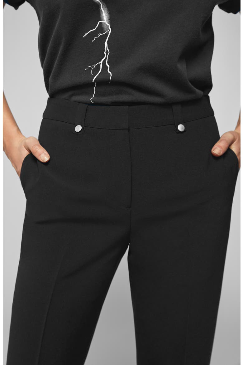 Flared Suit Pants, Alternate, color, BLACK