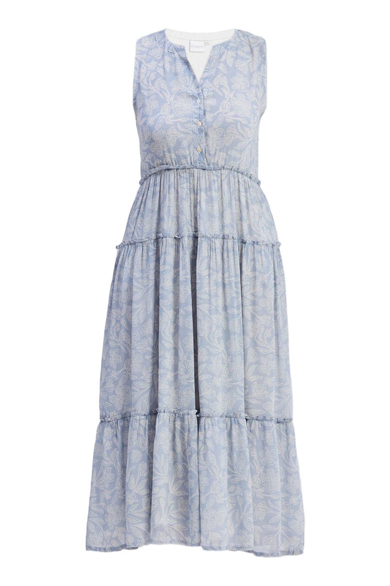 The Perfect Resort Floral Maxi in Periwinkle Blue, Alternate, color, Periwinkle Bloom