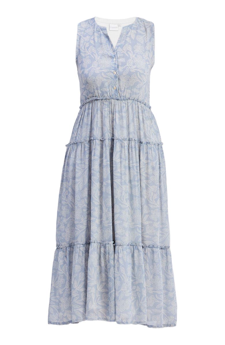 Reistor The Perfect Resort Floral Maxi in Periwinkle Blue, Alternate, color, Periwinkle Bloom