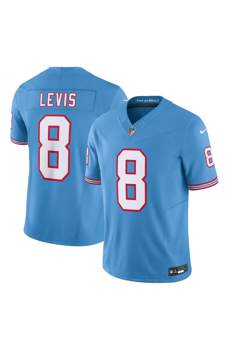 Nike Men's Nike Will Levis Light Blue Tennessee Titans Alternate Oilers Throwback Vapor F.U.S.E. Limited Jersey, Main, color, Light Blue