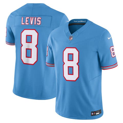 Men's Nike Will Levis Light Blue Tennessee Titans Alternate Oilers Throwback Vapor F.U.S.E. Limited Jersey