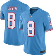 Nike Men's Nike Will Levis Light Blue Tennessee Titans Alternate Oilers Throwback Vapor F.U.S.E. Limited Jersey