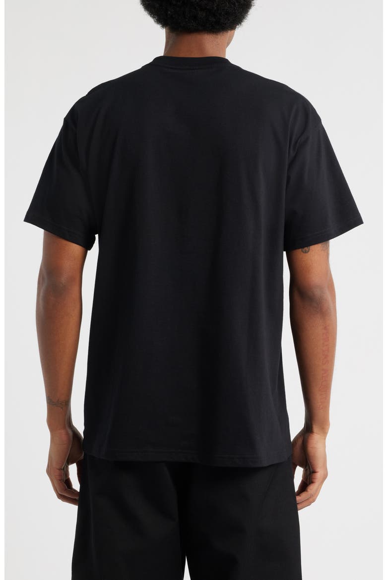 Moving Letterpress Cotton Graphic T-Shirt, Alternate, color, BLACK