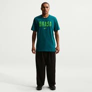 Nike Men's Nike Green Brazil National Team Wordmark T-Shirt