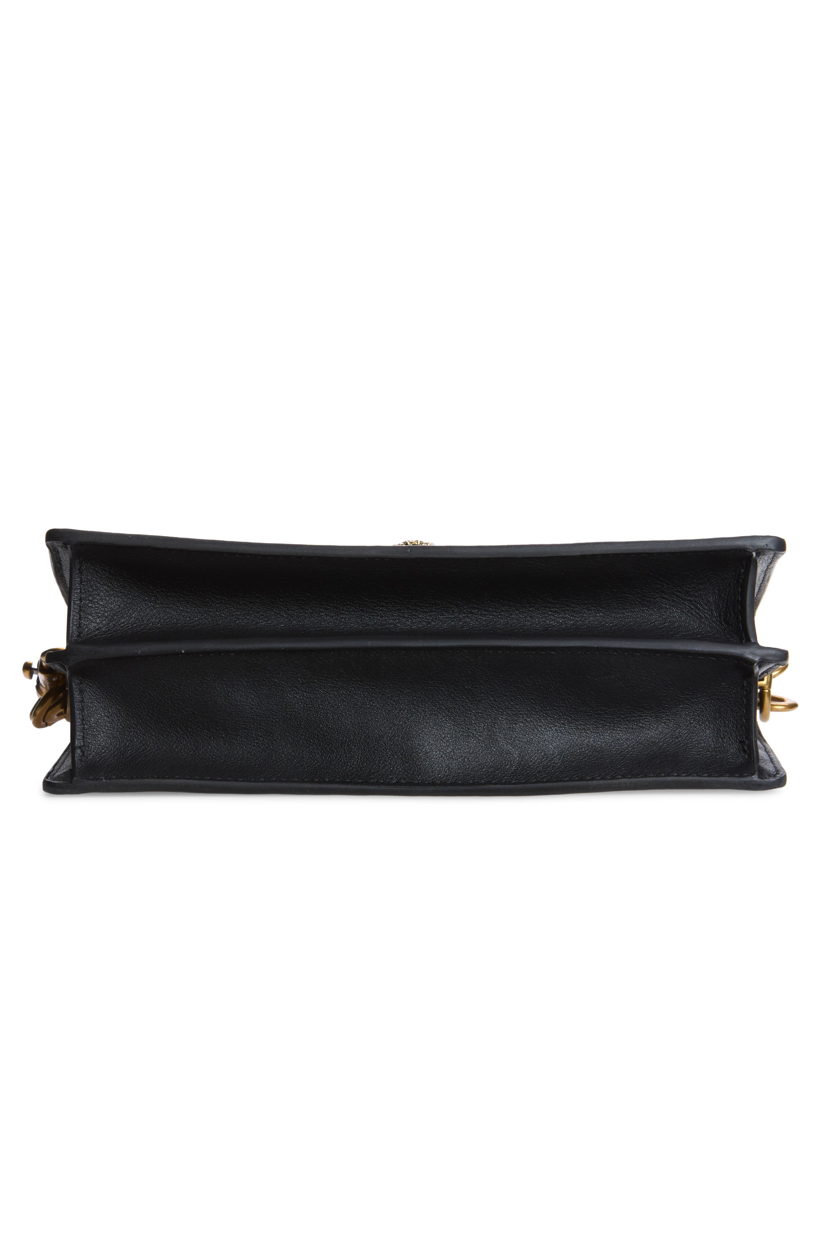 Shoreditch Soft Leather Shoulder Bag, Alternate, color, BLACK