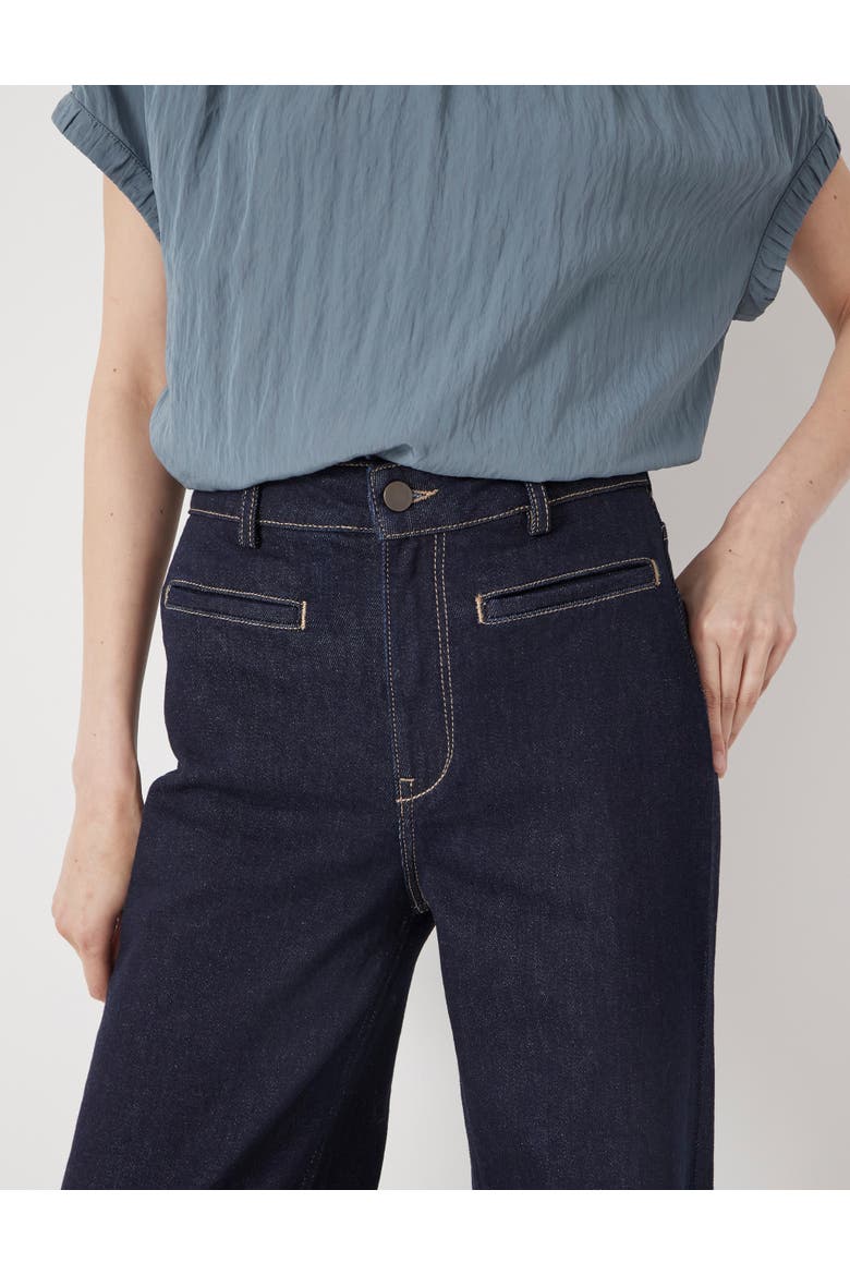 Rowan Welt Pocket Flared Jeans, Alternate, color, Rinse Wash