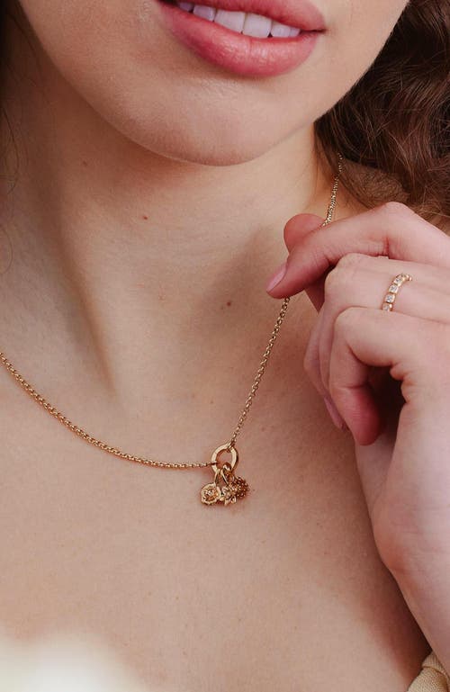 Made By Mary February Birth Flower Charm In Metallic