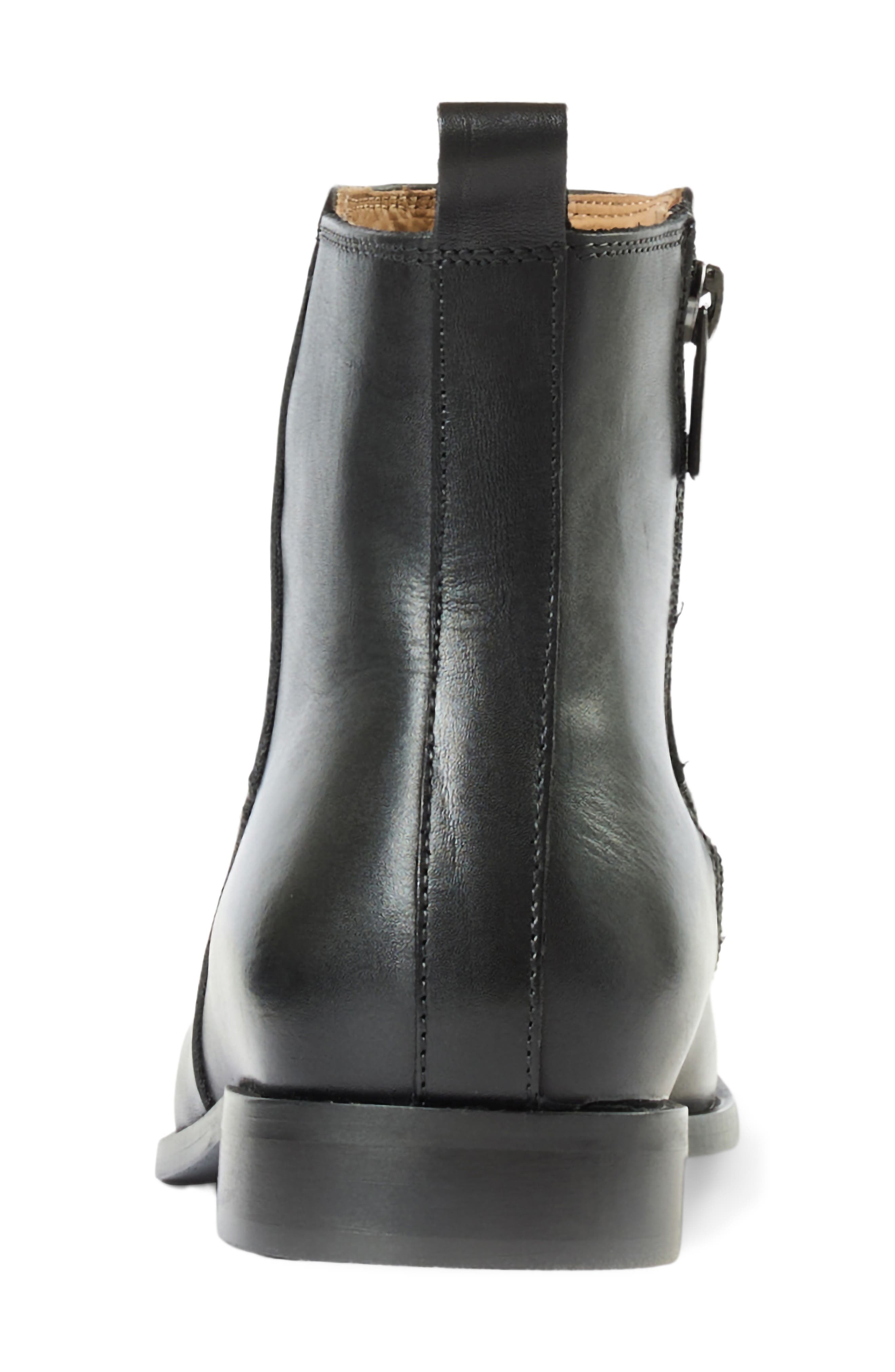 Marce Leather Boot, Alternate, color, BLACK LEATHER