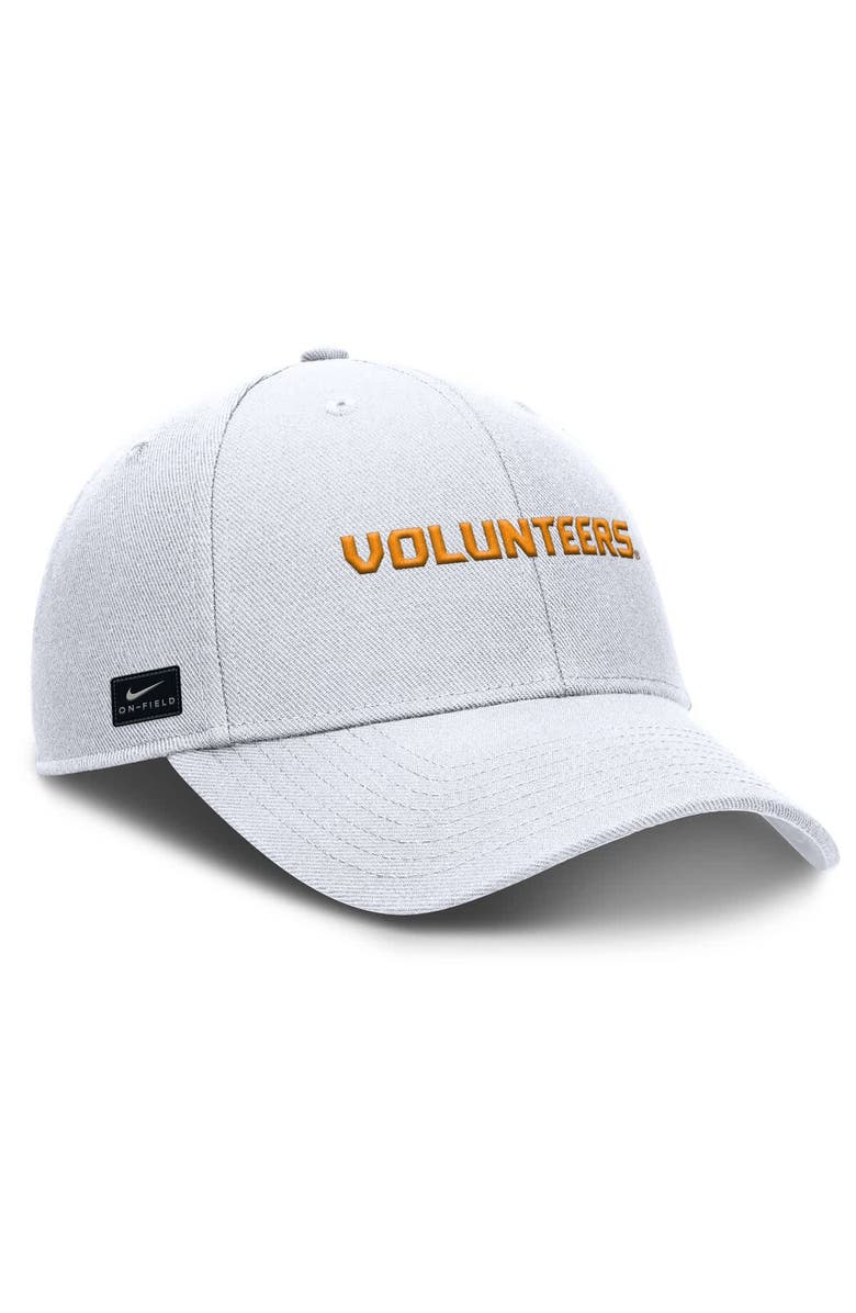Nike Men's Nike White Tennessee Volunteers 2025 On-Field Rise Performance Adjustable Hat, Alternate, color, White