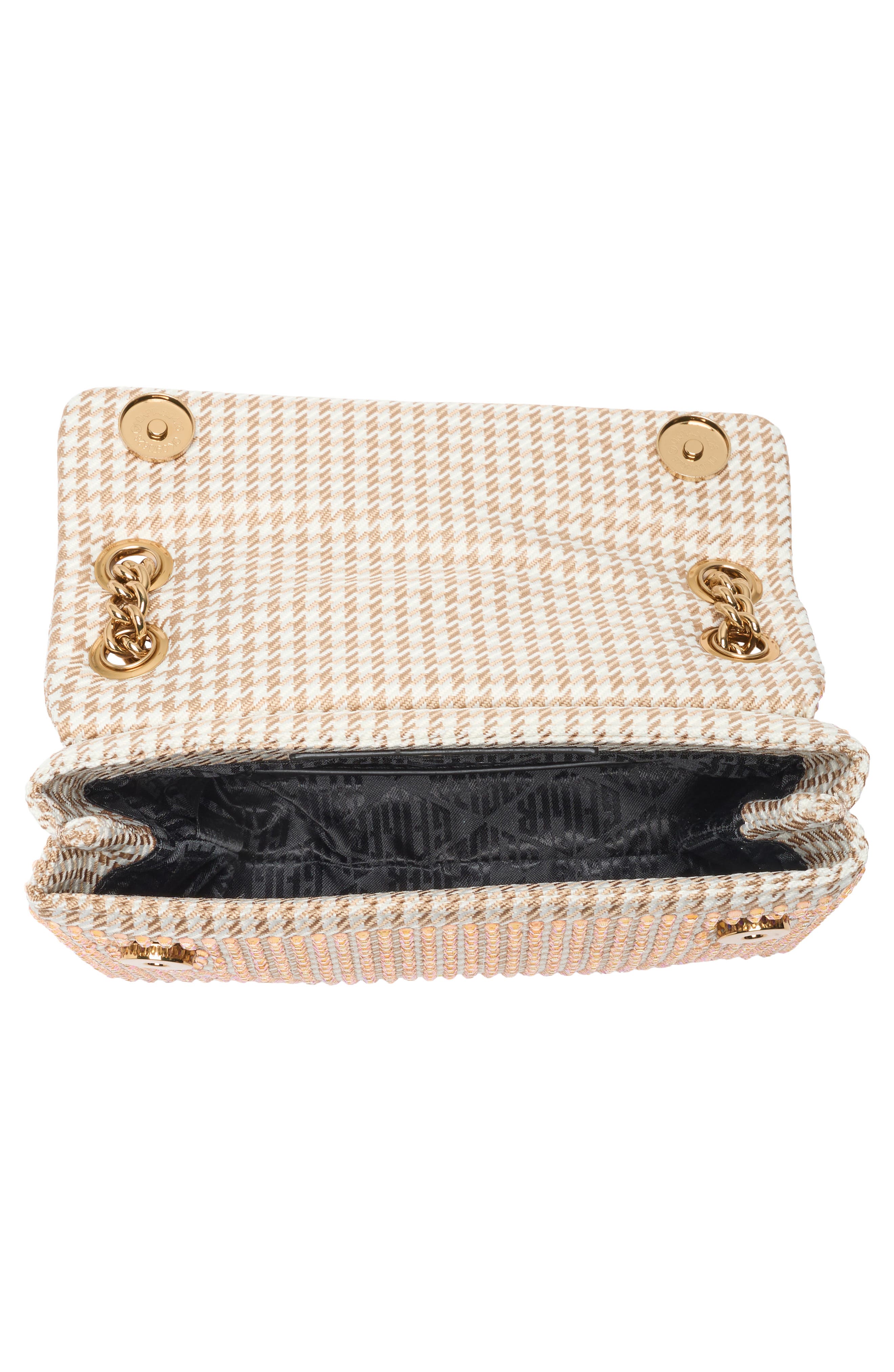 Kurt Geiger London Mini Brixton Convertible Crossbody Bag, Alternate, color, Beige Comb