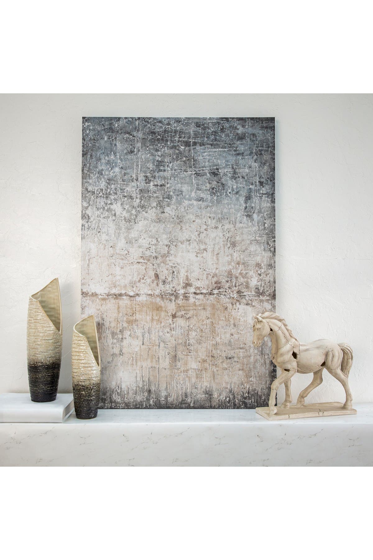 SAGEBROOK HOME Cracked Horse Sculpture - White | Nordstromrack